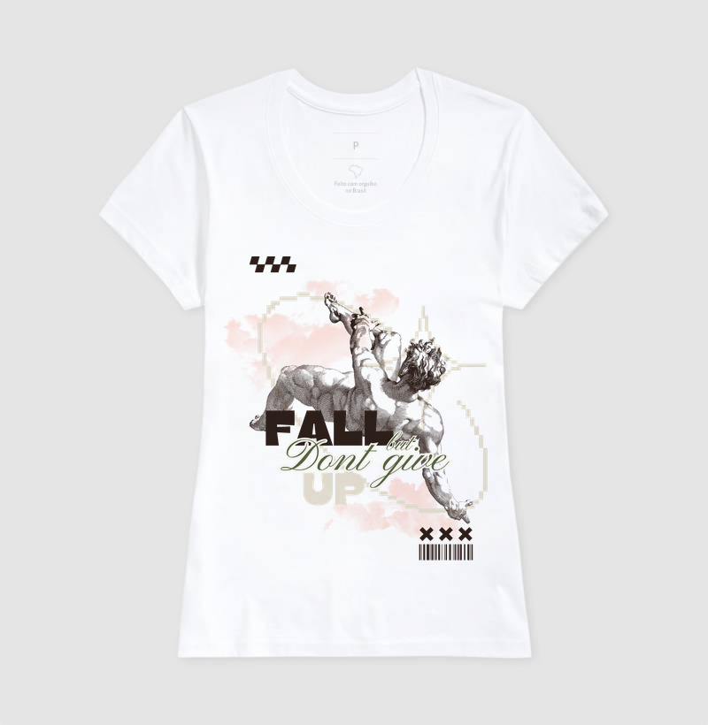Cami Clássica — Fall but don't give up - Imagem 3