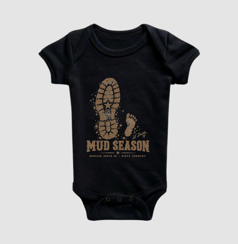 Body Bebê Unissex Mud Season – Lil’ Dustler Country 100% Algodão - Imagem 7