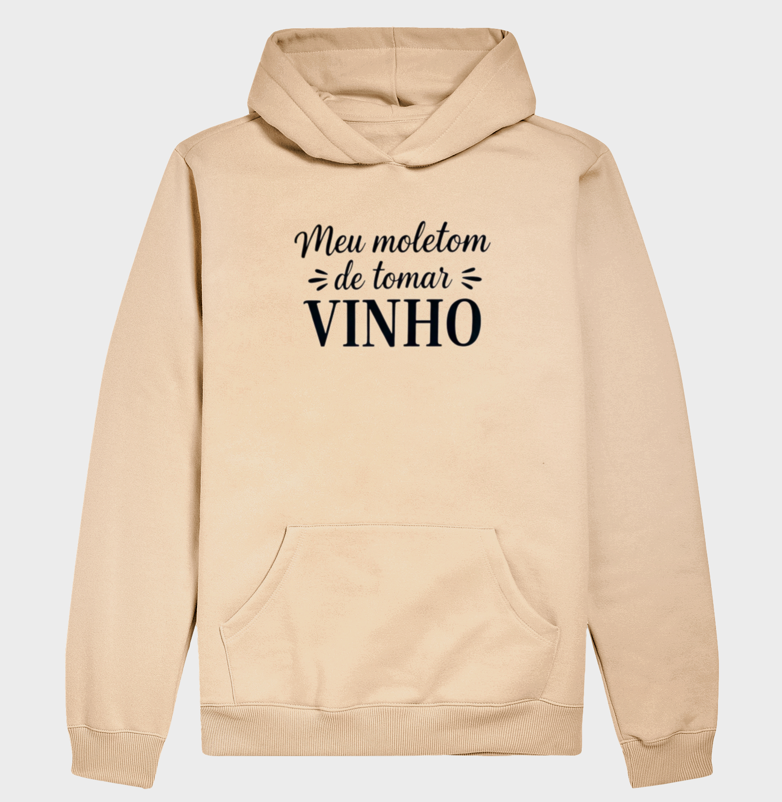 Hoodie Moletom Meu moletom de tomar vinho - Imagem 5
