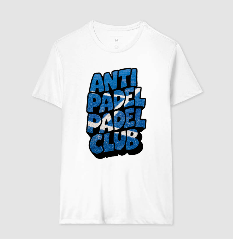 Camiseta Anti Padel Padel Club Quadra Azul - Imagem 2