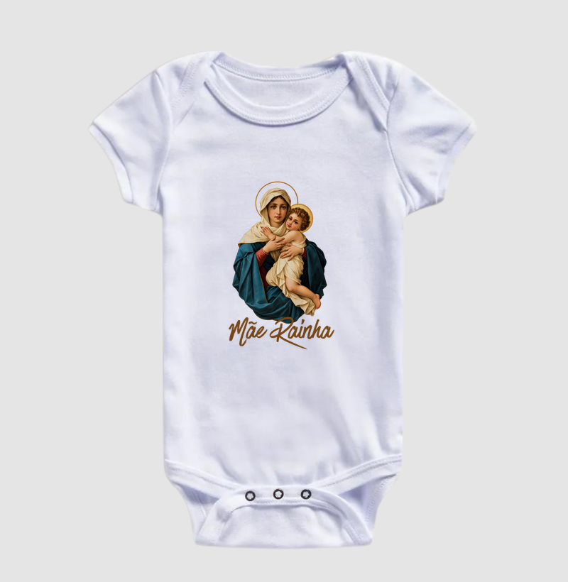 Body Infantil Católico Mãe Rainha de Schoenstatt - Imagem 3