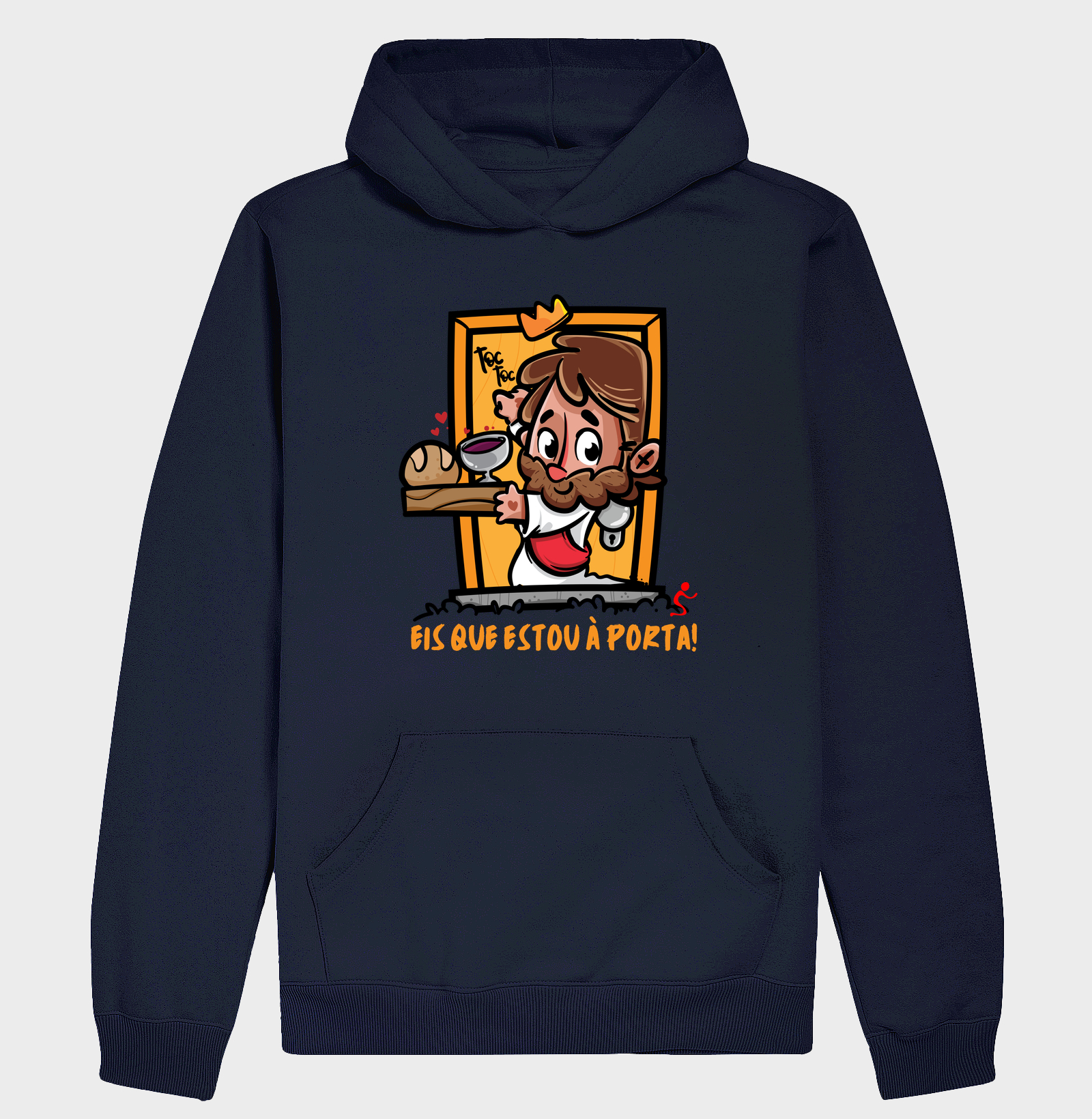Hoodie Moletom Cristão Jesus Está à Porta - Imagem 4