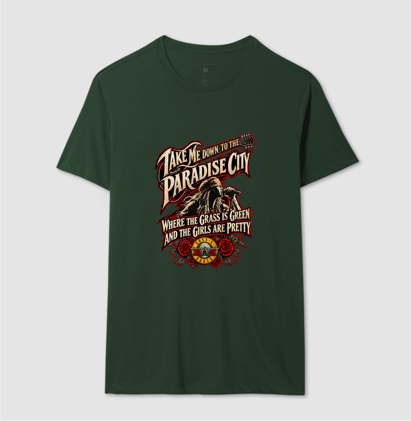 Camiseta Rock Paradise City – Guitarra e Rosas | Iron Malte - Imagem 12