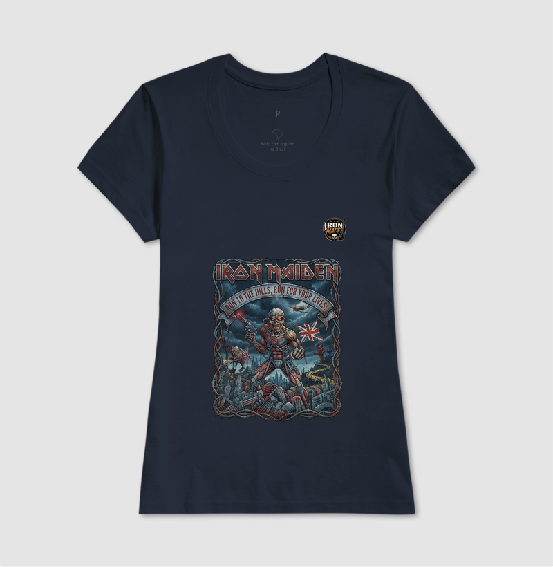 Camiseta Iron Maiden “Run to the Hills” - Imagem 7