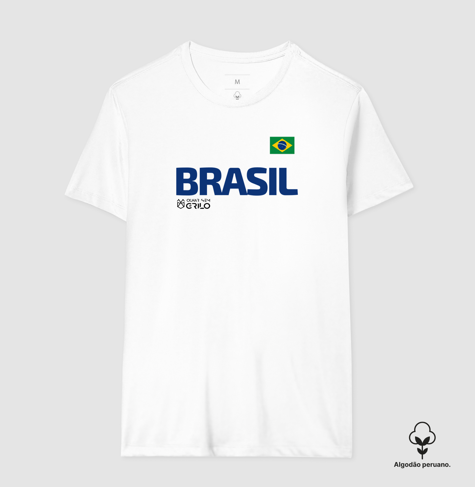 Camiseta Algodão Peruano - Brasil - Imagem 2