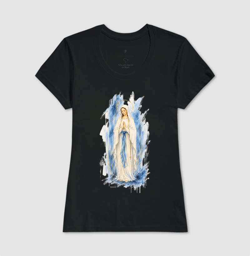 Nossa Senhora de Lourdes Pintura - Imagem 3
