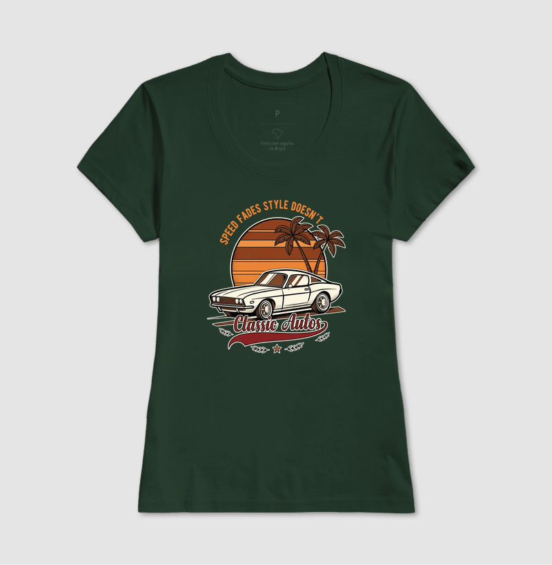 Classic Autos Speed Fades Style Doesn't - Muscle Car Retro Sunset - Imagem 9