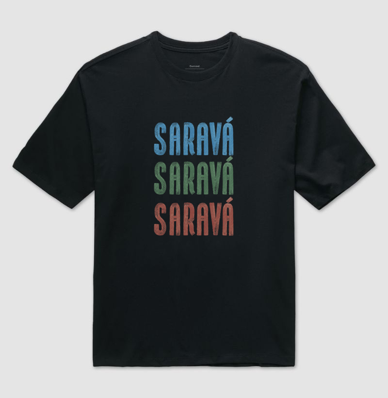 Camiseta Branca Unissex Saravá Brasilidades 100% Algodão - Imagem 3