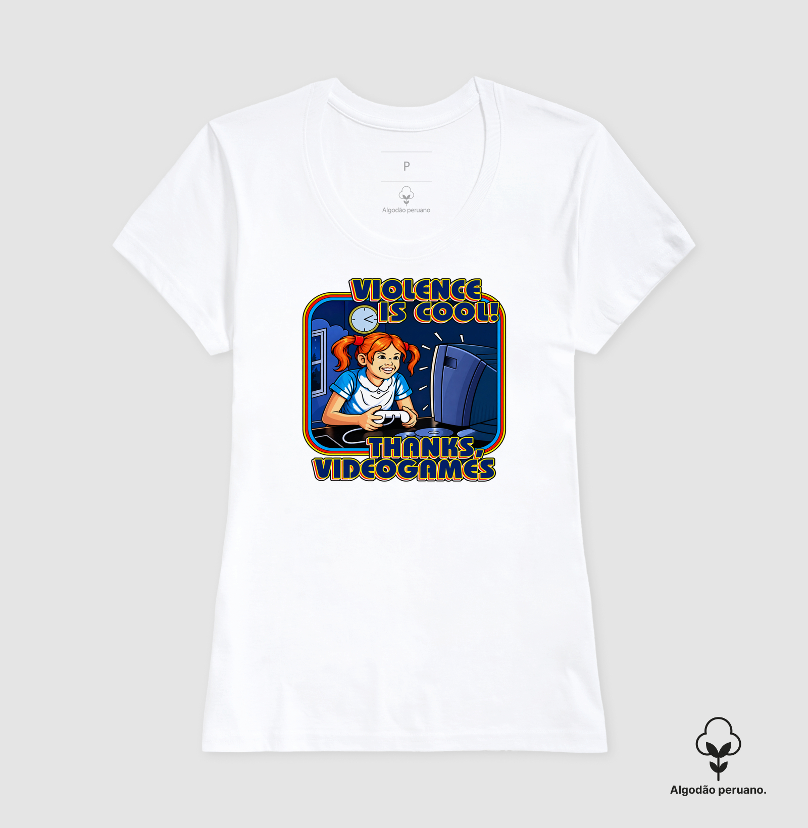 Camiseta Algodão Peruano "GTA 6 Thanks Video Games" - Imagem 3