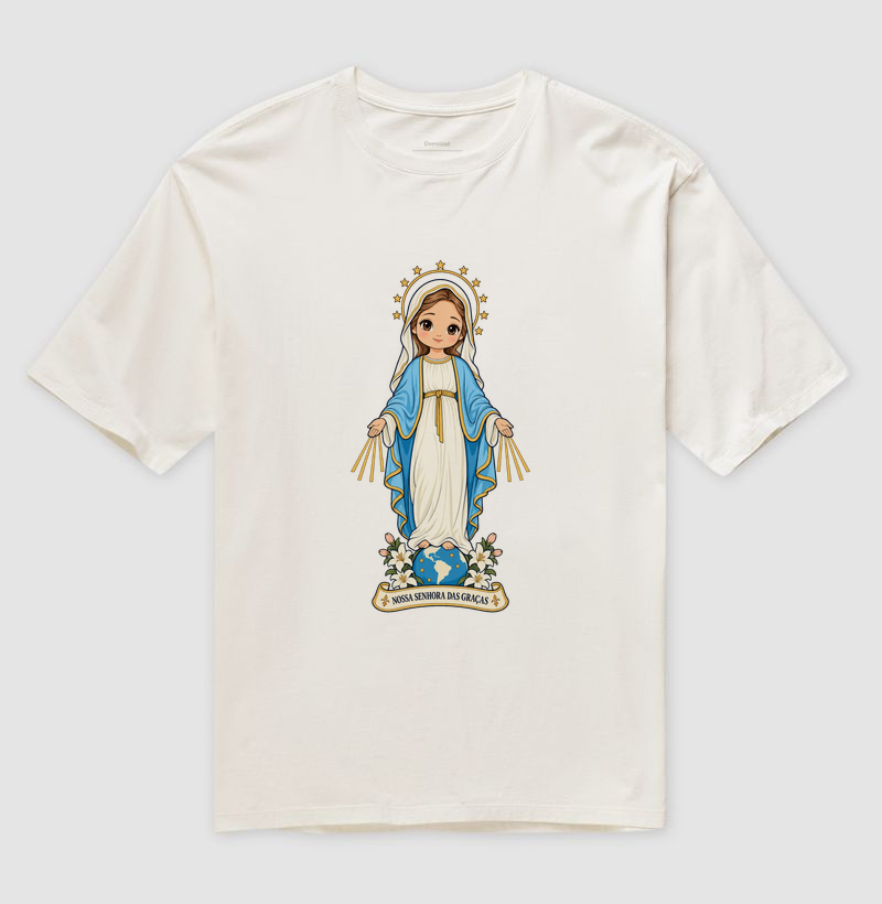 Nossa Senhora das Graças estilo chibi - Imagem 4