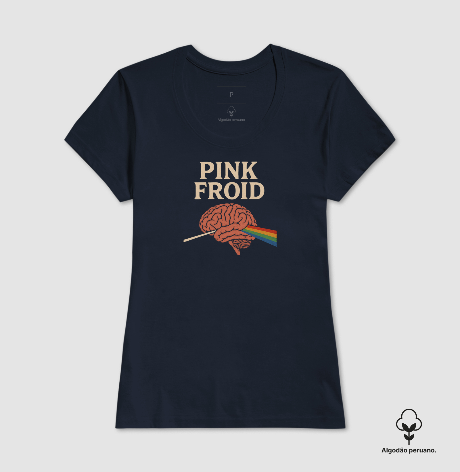 Camiseta Pink Froid. Coleção Música. Masculina e Feminina. Algodão Peruano.  - Imagem 6