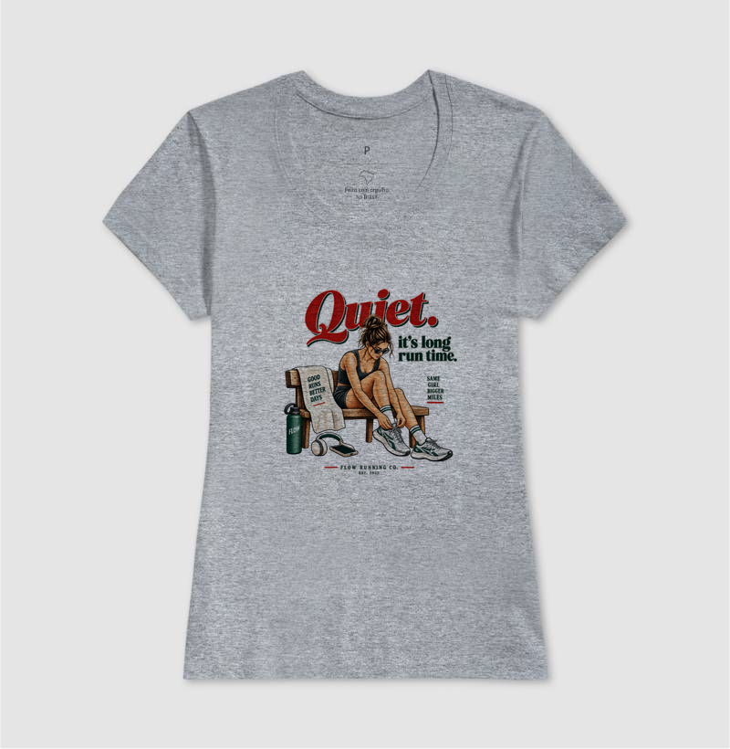 Camiseta Corrida - Quiet, It's Long Run Time - Imagem 9