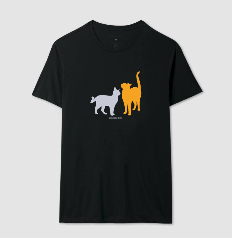 Silhuetas gatos laranja e cinza - Imagem 3
