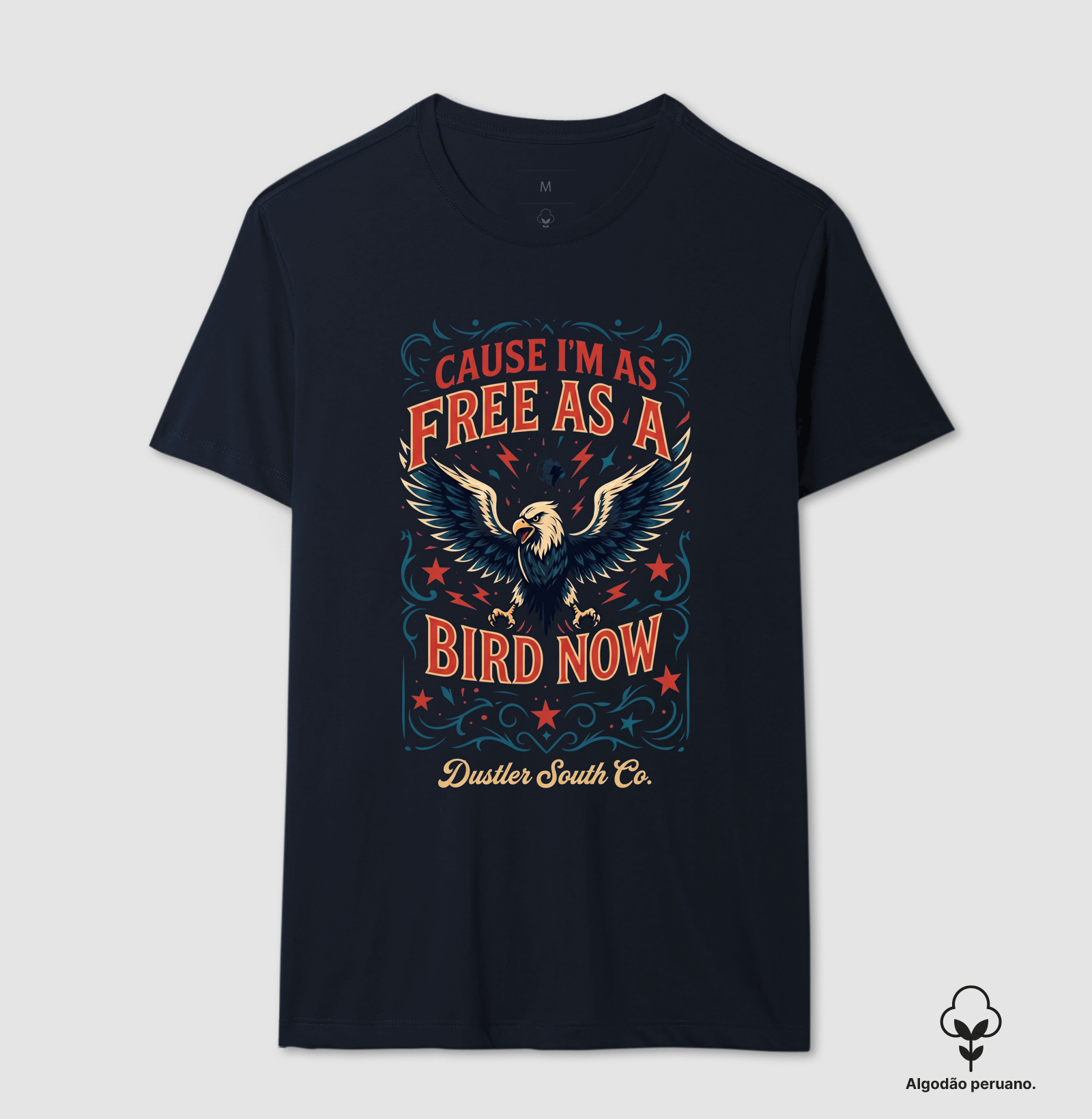 Camiseta Country Free as a Bird Dustler South Co. Algodão Peruano Premium - Imagem 2