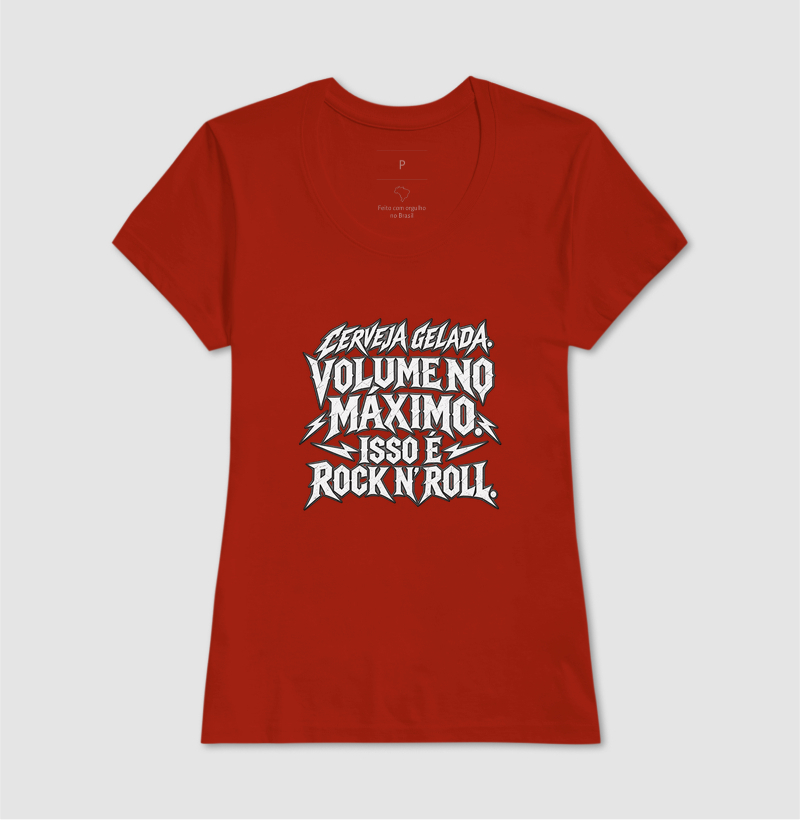 Camiseta Cerveja gelada. Volume no máximo. Isso é rock n' roll - Imagem 11