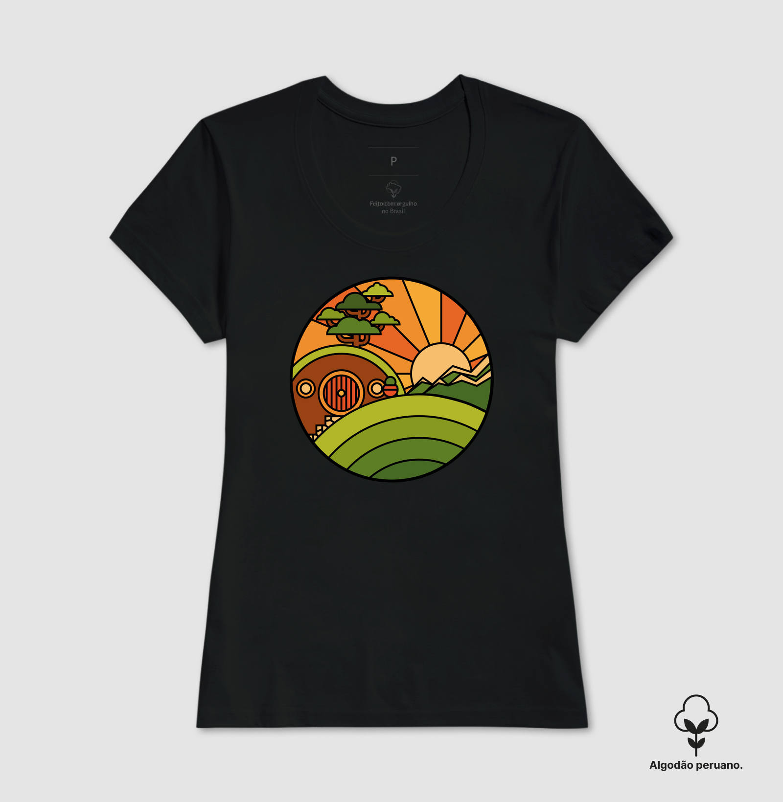 Camiseta Algodão Peruano O Lar de um Pequeno Valente - Imagem 7