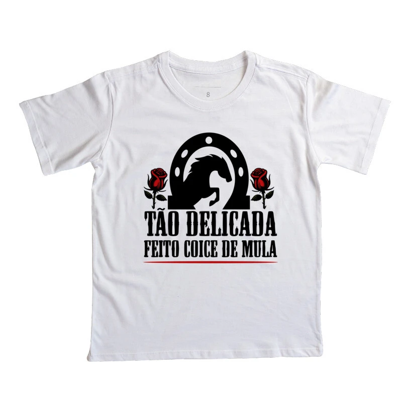 Camiseta Infantil Delicada Feito Coice de Mula - Imagem 2