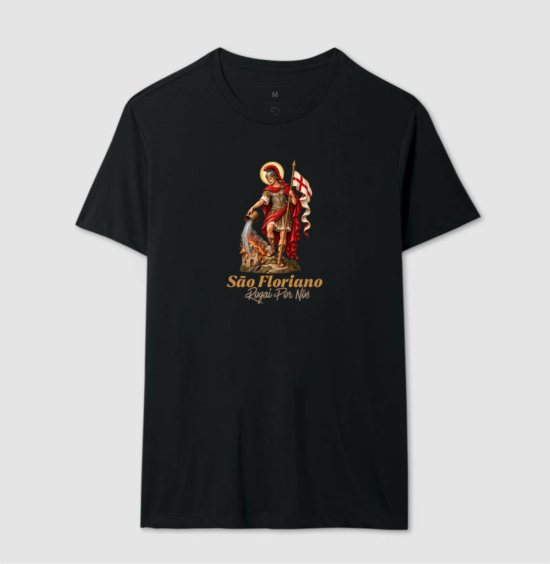 Camiseta São Floriano Rogai Por nós - Imagem 2