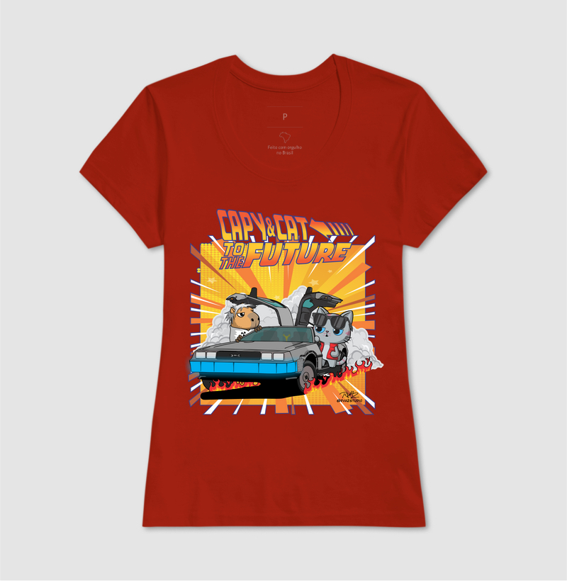 Camiseta Capy & Cat to the Future - Imagem 11