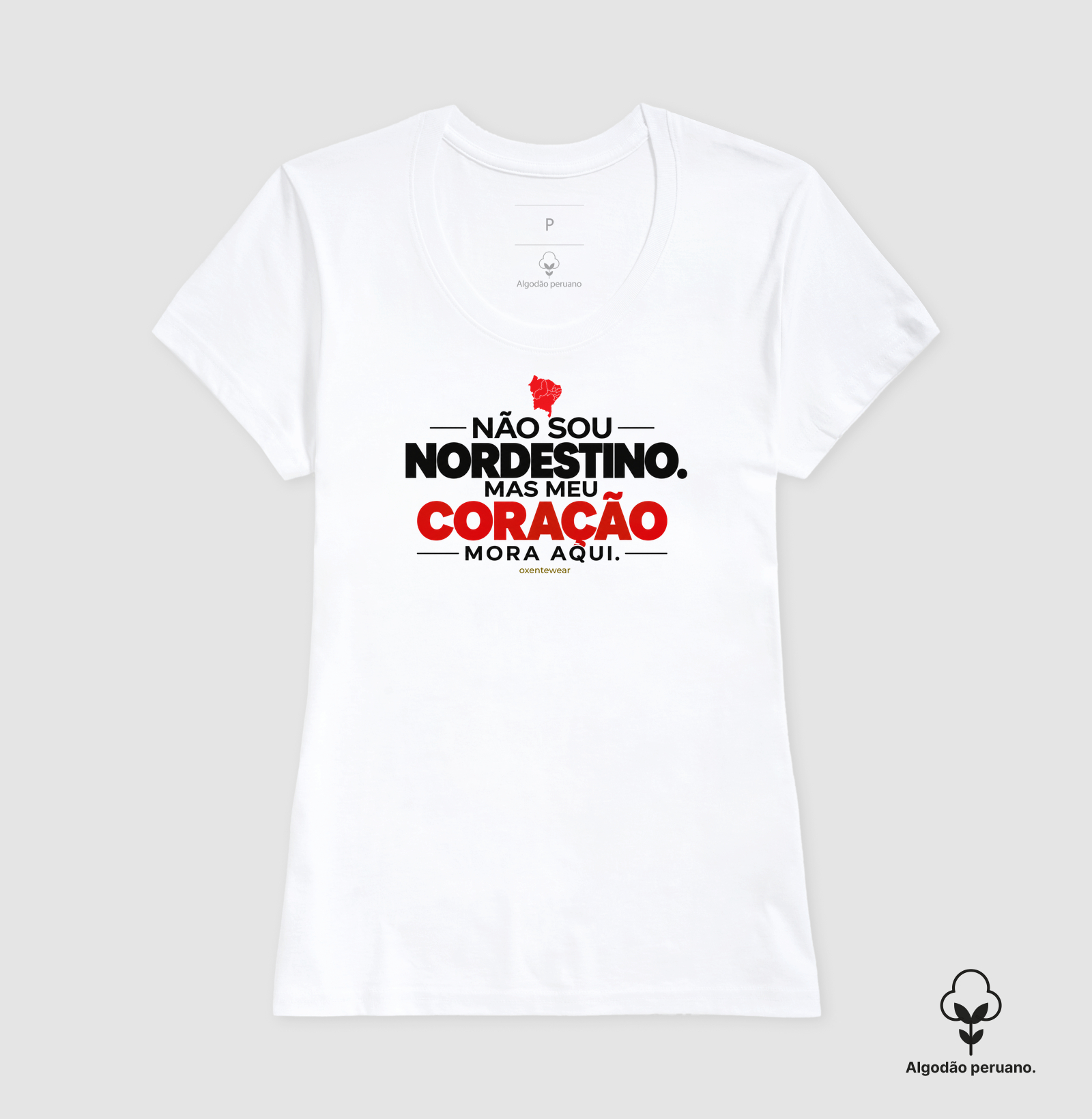 Camiseta Não sou Nordestino mas meu Coração mora aqui (2) |OxenteWear - Imagem 5