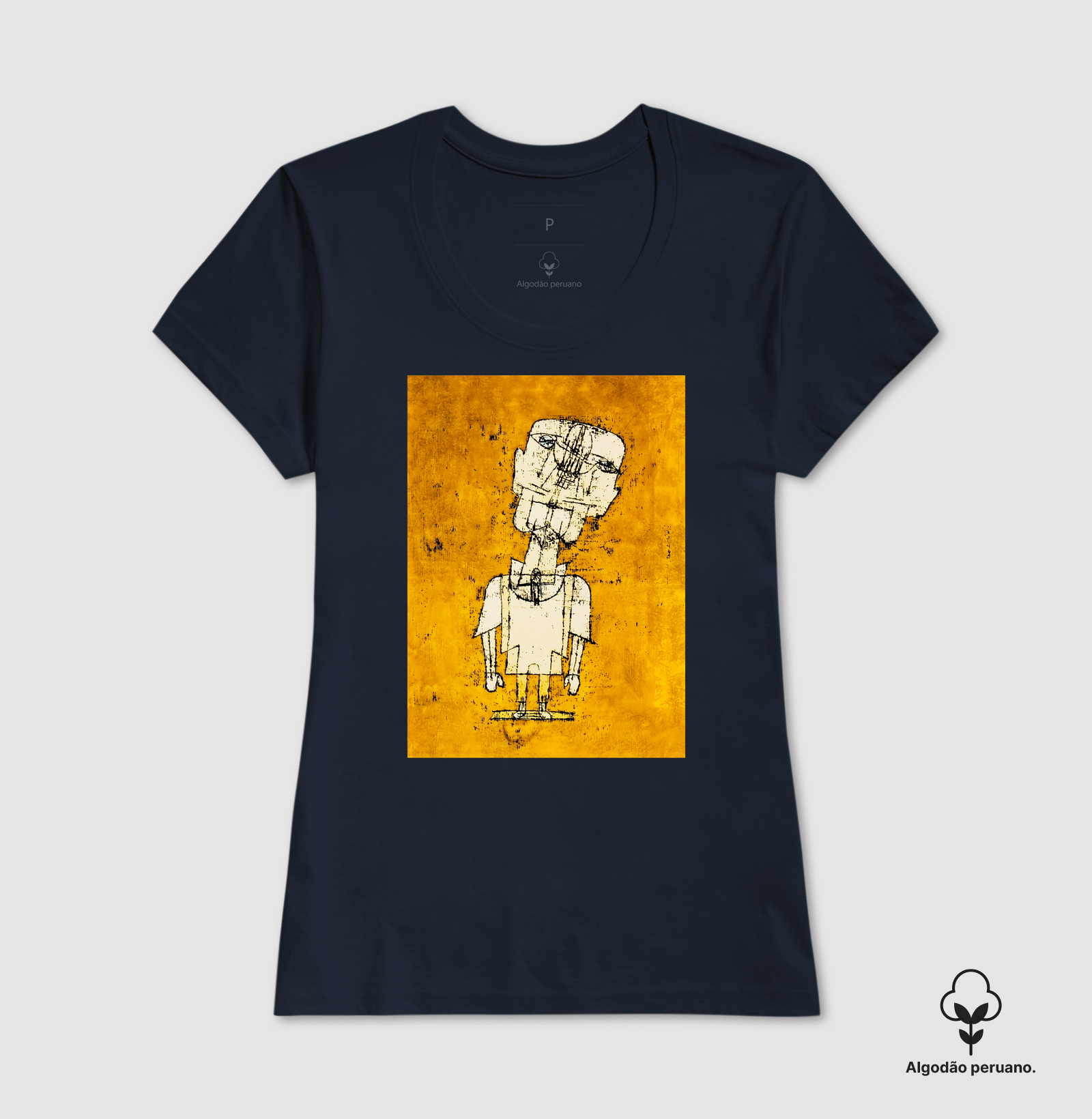 Camiseta Paul Klee Ghost of a Genius Algodão Peruano - Imagem 3
