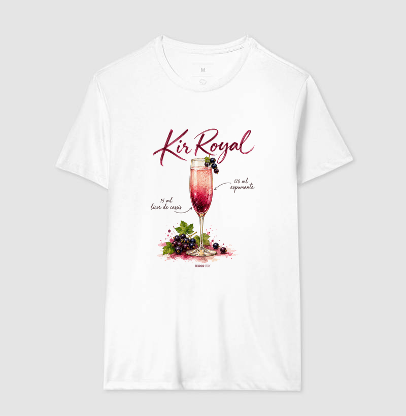 Camiseta Kir Royal – Drink com Espumante e Licor de Cassis - Imagem 4