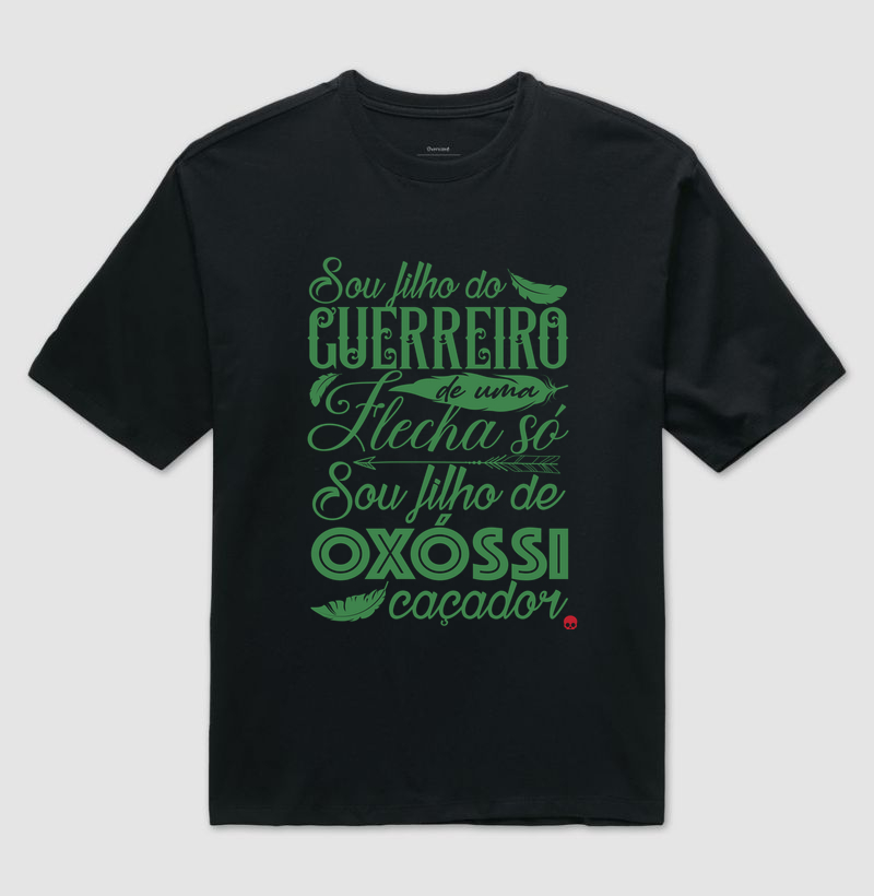 Camiseta Umbanda Oxóssi - Sou filho de um Guerreiro - Imagem 2