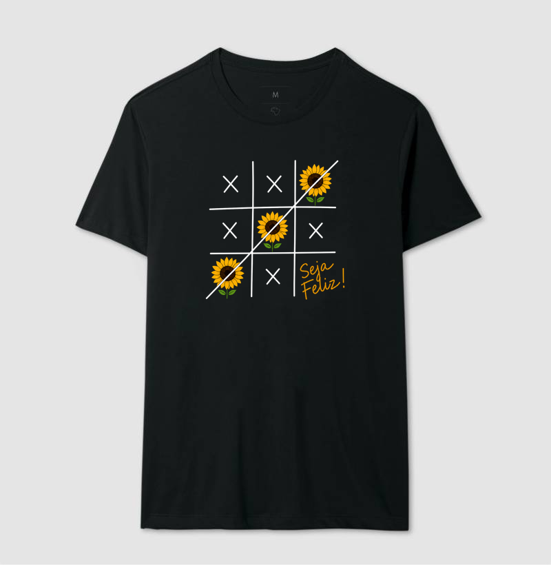 Camiseta Seja Feliz Girassol - Imagem 2
