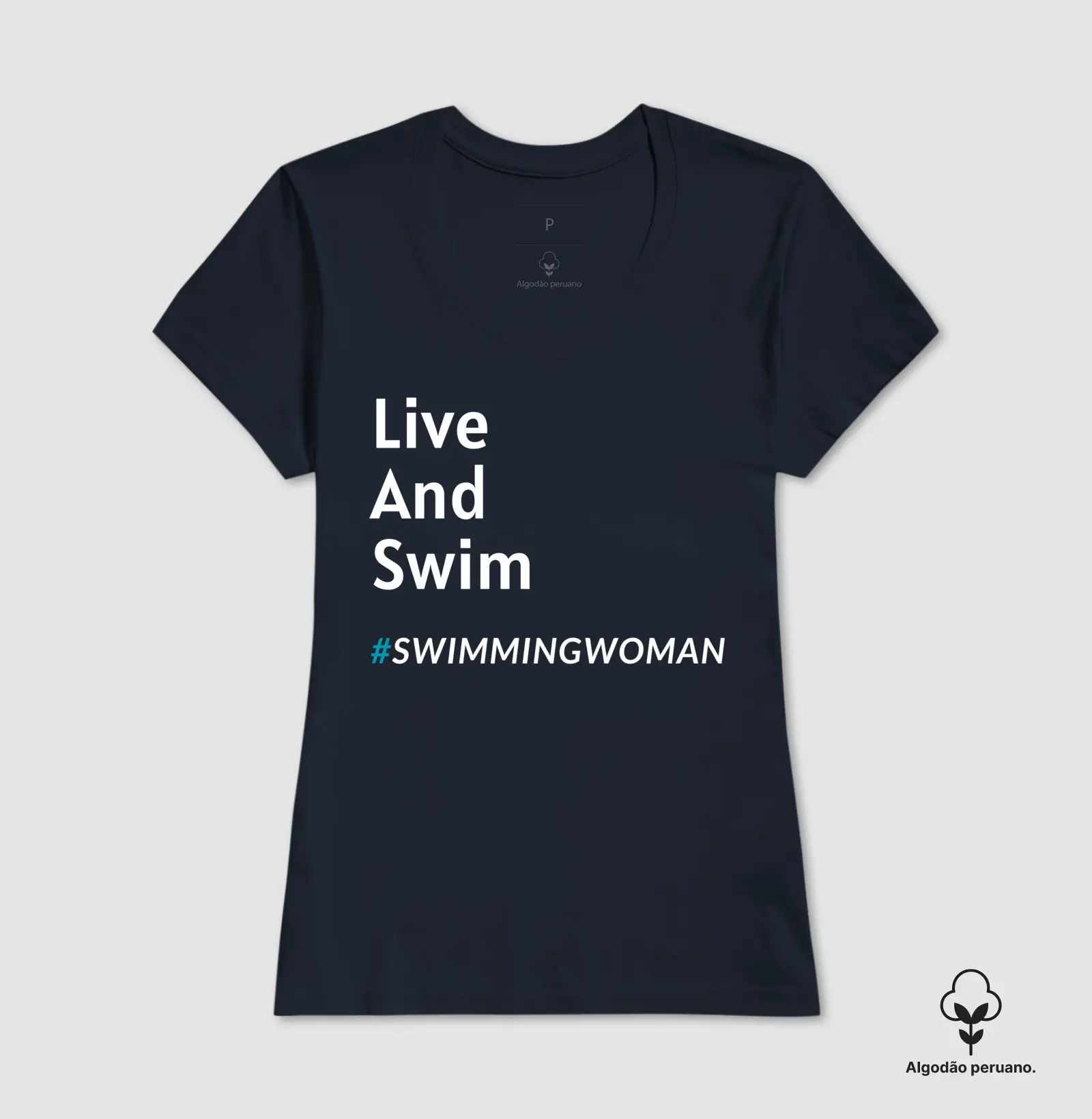 Camiseta Live And Swim  - Imagem 3