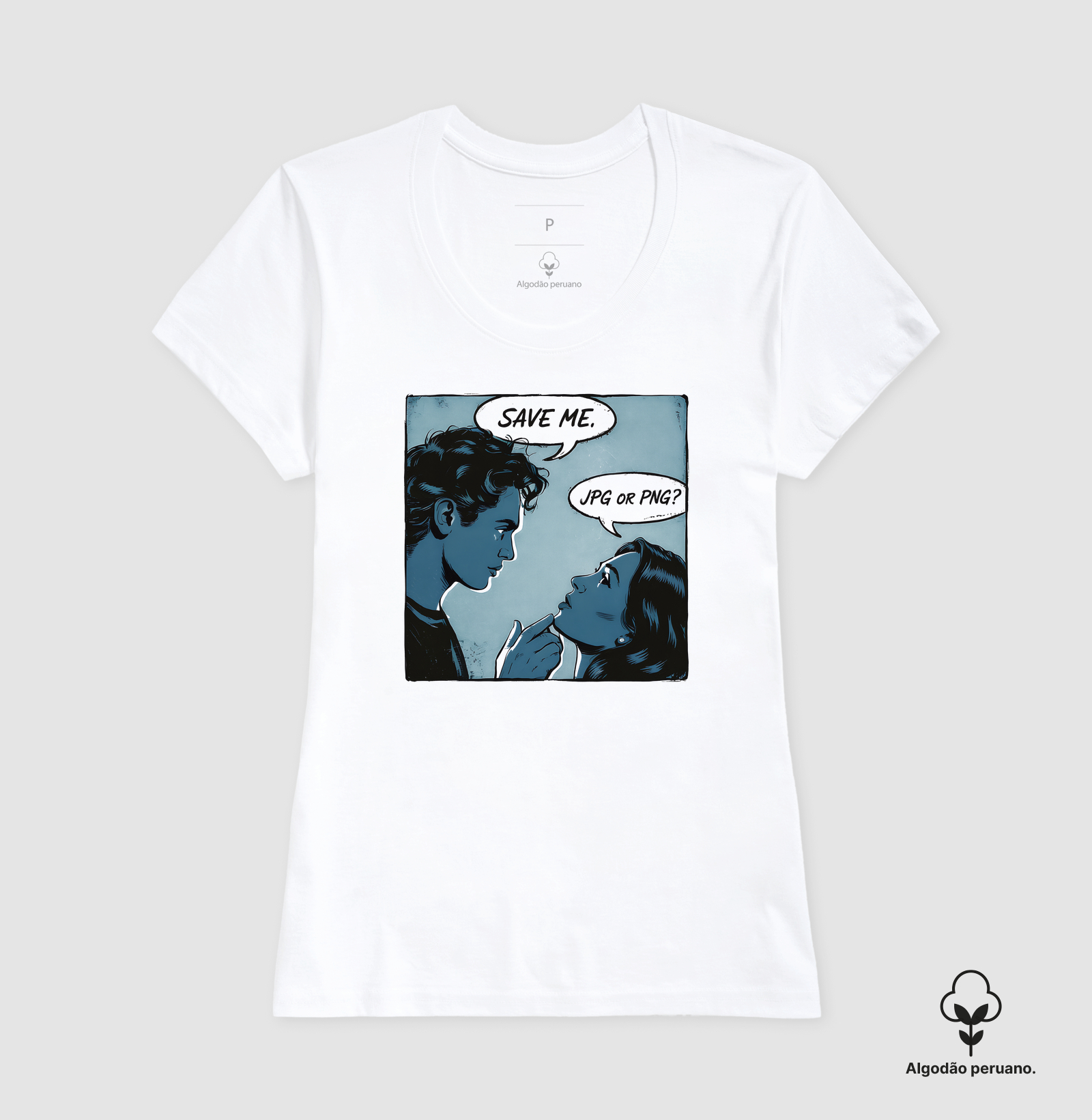 Camiseta Algodão Peruano Drama Digital - Imagem 3