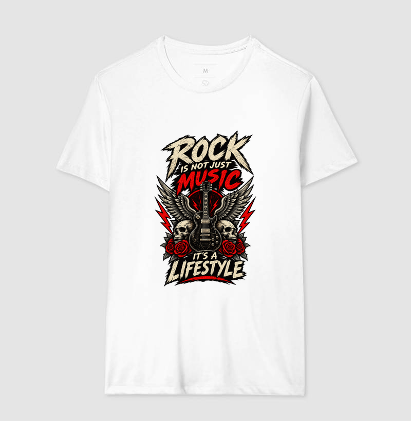 Camiseta Rock Is Not Just Music It’s a Lifestyle - Imagem 4