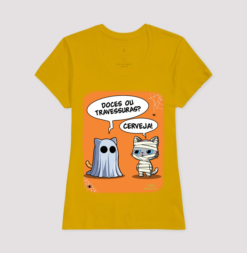 Camiseta Gato Sincero Halloween - Imagem 15