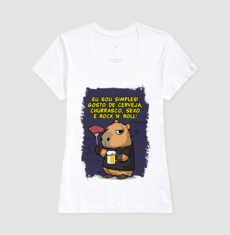 Capivara Rock Simples - Imagem 5