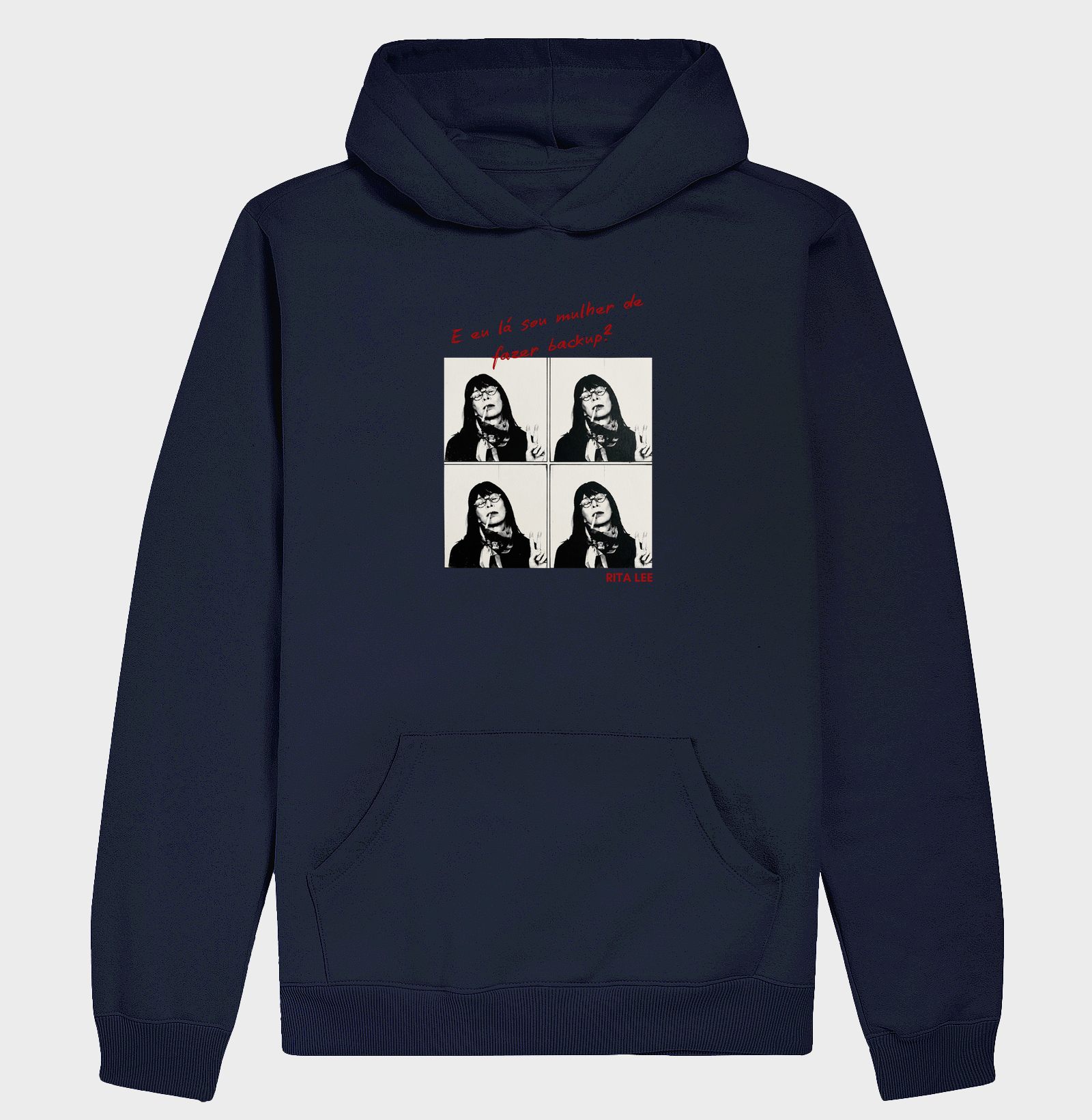 Camiseta Feminina Eu Lá Sou Mulher de Fazer Backup Frase Engraçada Pop Art Estampa Unissex - Imagem 4
