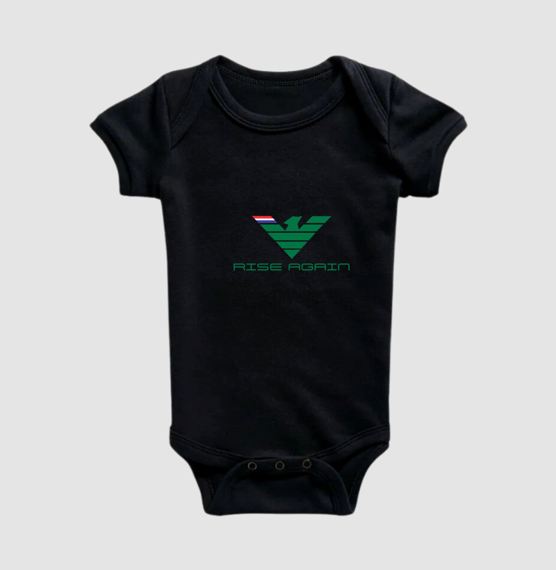 RISE AGAIN é uma estampa que simboliza força, superação e recomeços. Seu design geométrico moderno em tons de verde cria um visual elegante e cheio de personalidade. Ideal para quem acredita que sempre é possível se reinventar e seguir mais forte do que antes. 💚✨  "Levante-se. Evolua. Rise Again." - Imagem 2