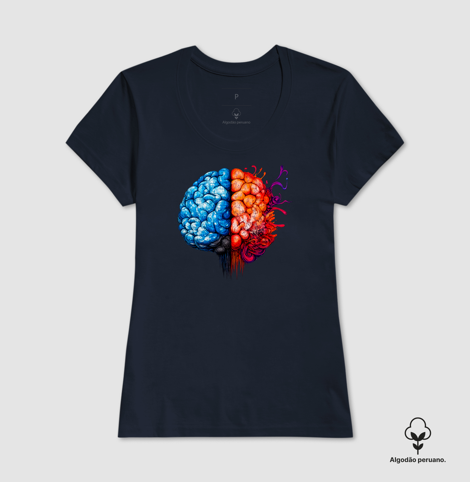 Camiseta - "2 Brains" - Imagem 8