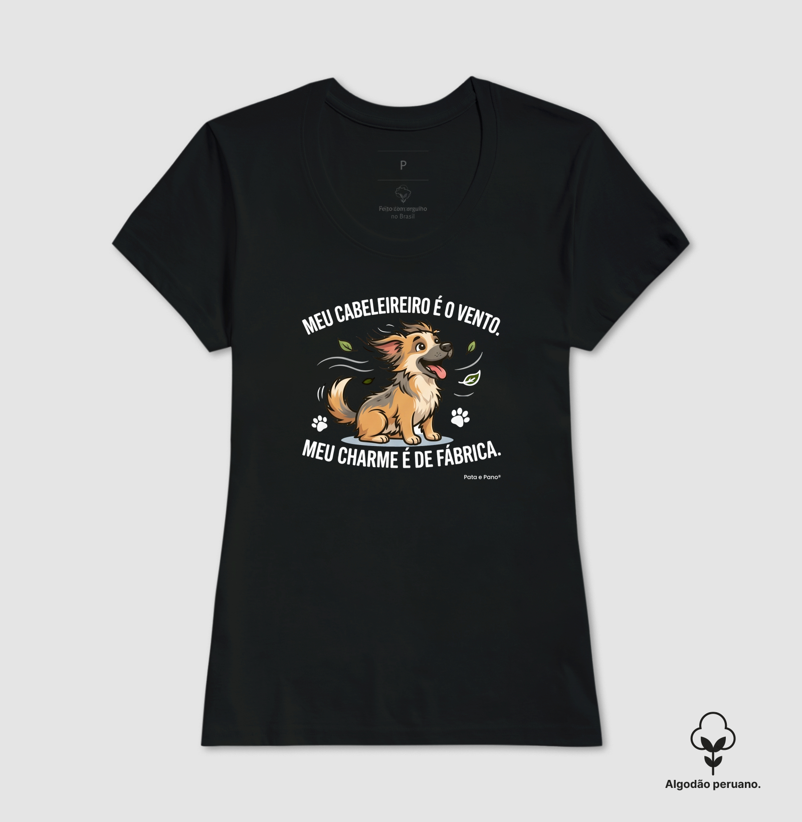 CAMISETA ALGODÃO PERUANO VIRA-LATA FIAPO DE MANGA CABELOS - Imagem 9