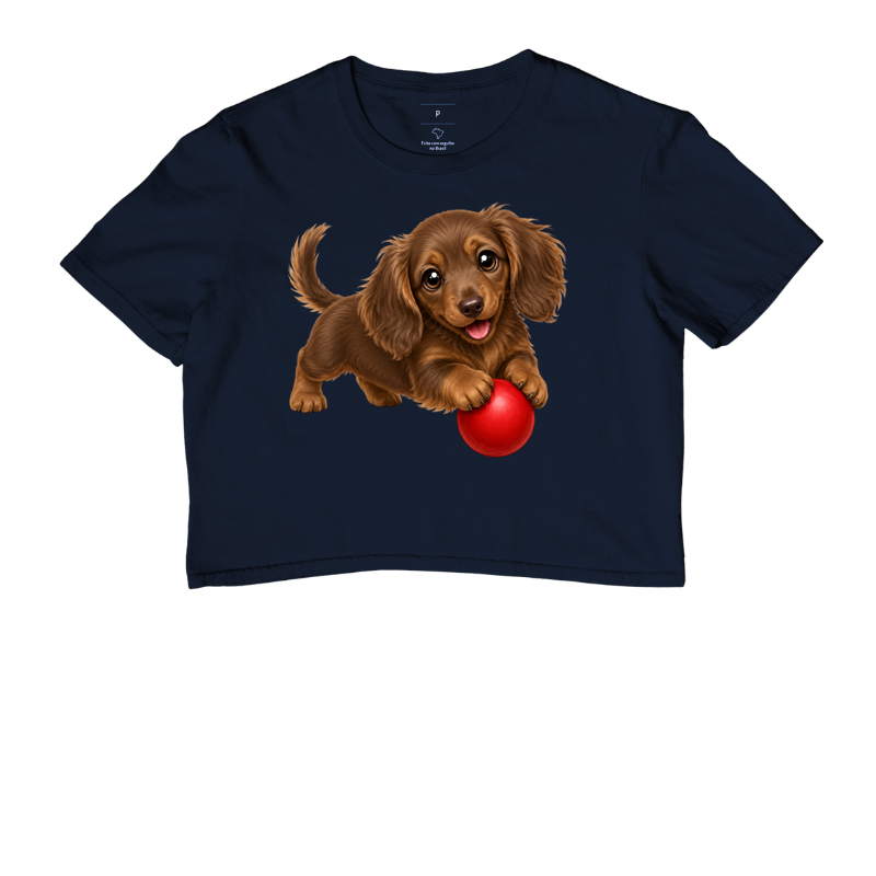 Dachshund Pelo Longo Marrom - Desenho Animado - Imagem 4