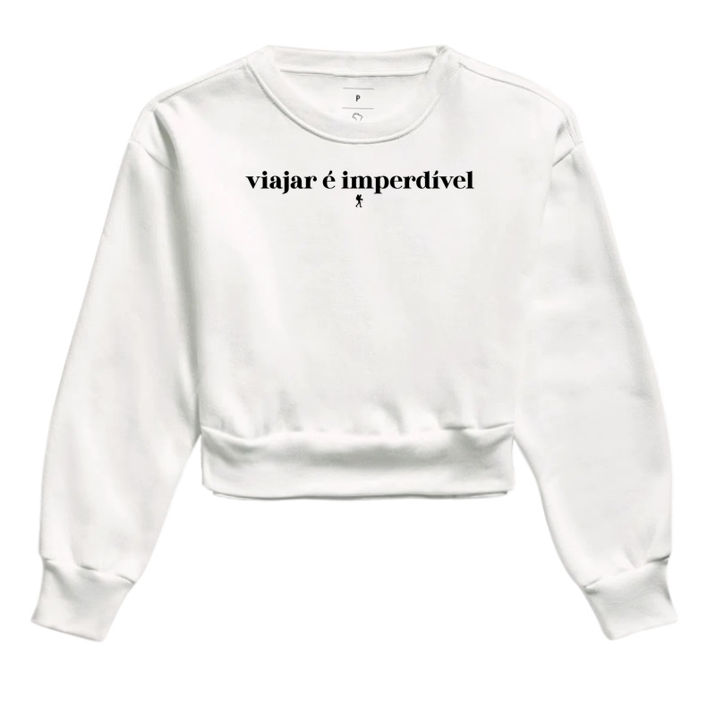 Camiseta Viajar e Imperdivel | Frase Viagem Serifada Minimalista | Colecao Viciados em Viagem - Imagem 3