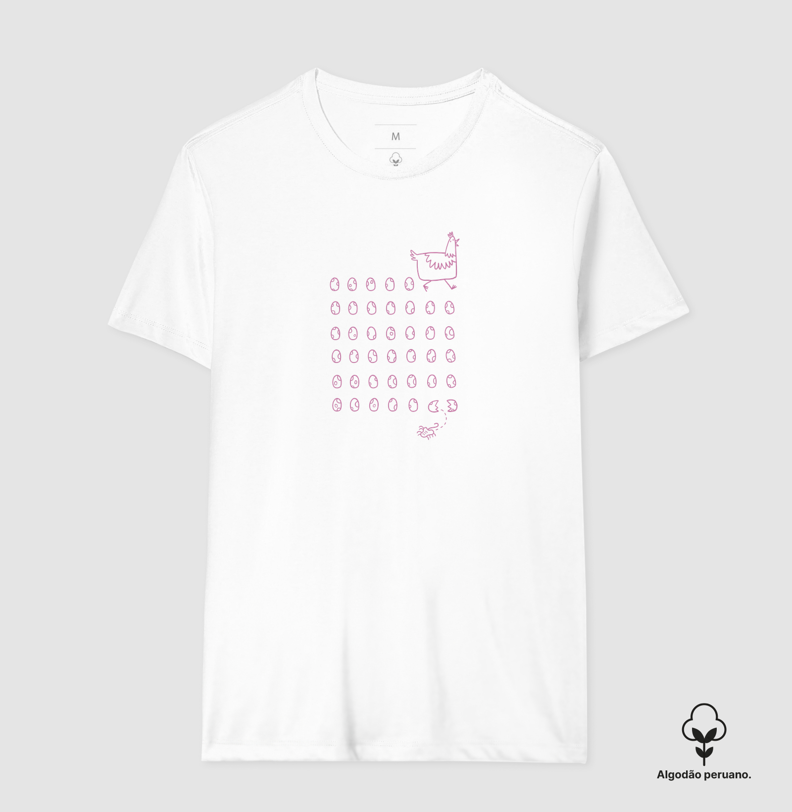 Camiseta Algodão Peruano Chicken Alien - Imagem 7