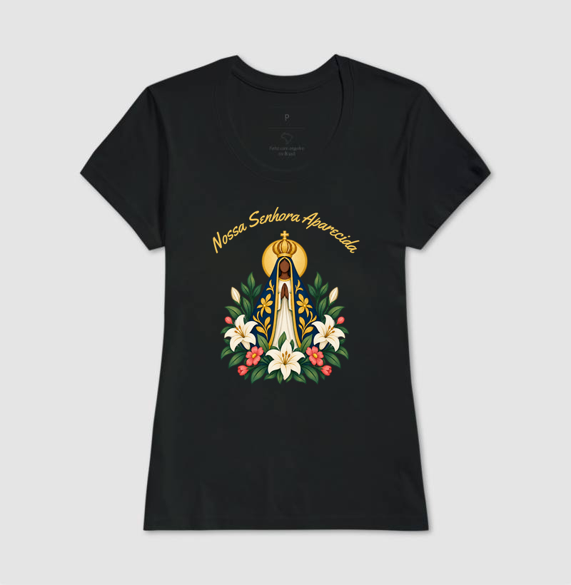 Camiseta Nossa Senhora Aparecida — Manto de Amor - Imagem 6