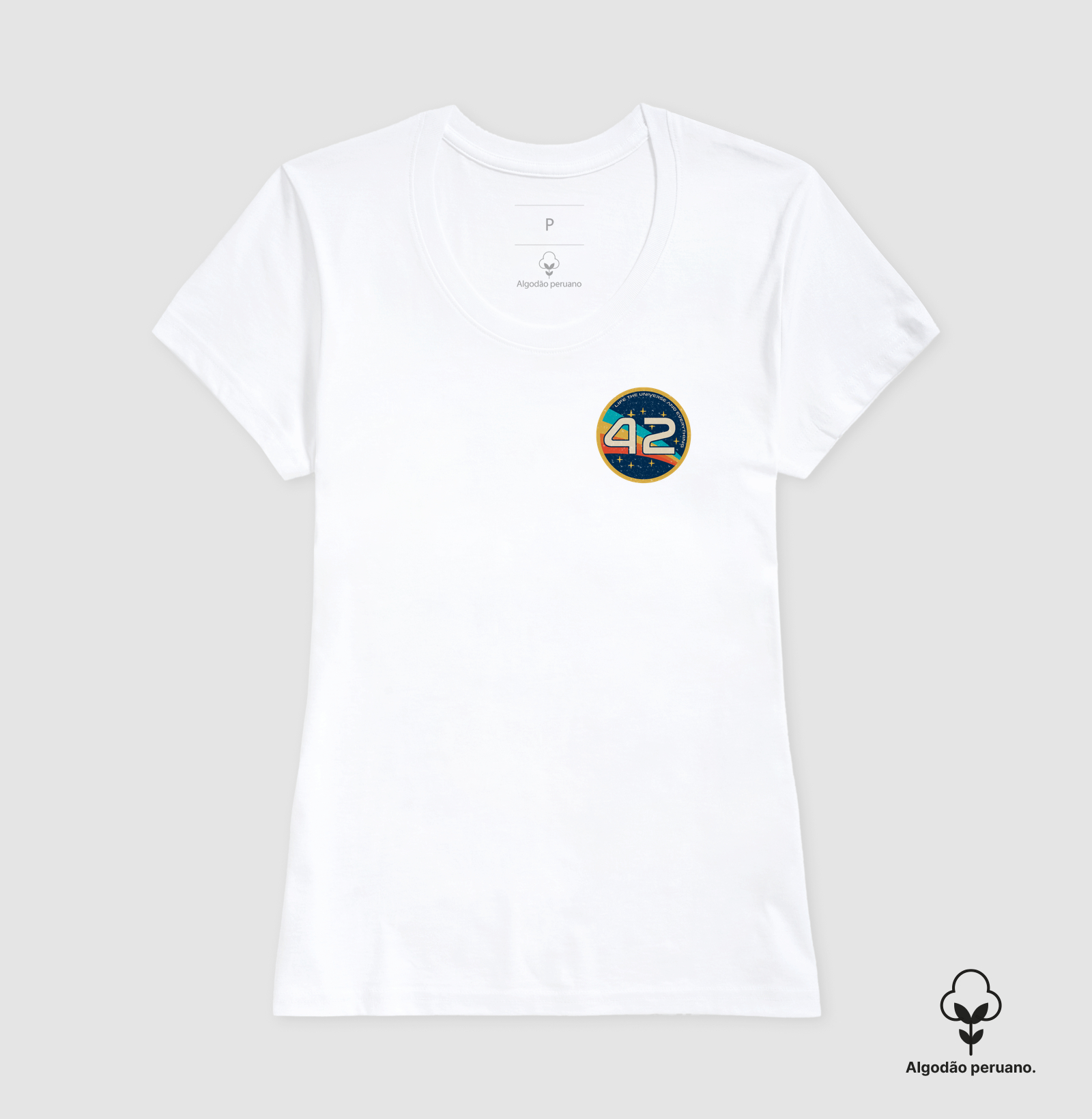 Camiseta 42 Nasa Retro Algodão Peruano - Imagem 4