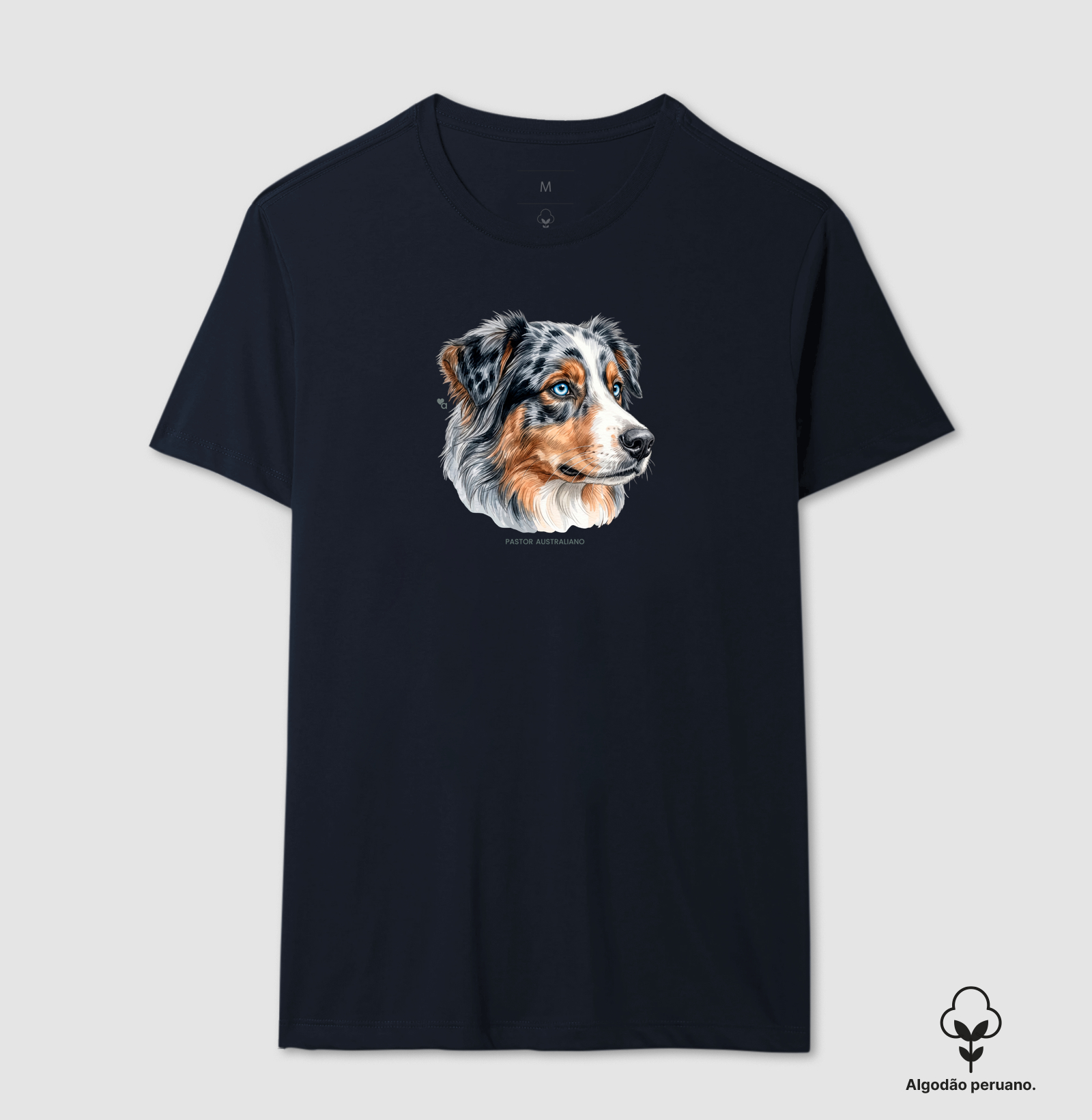Cães - Pastor Australiano (Blue Merle) - Algodão Peruano - Imagem 9