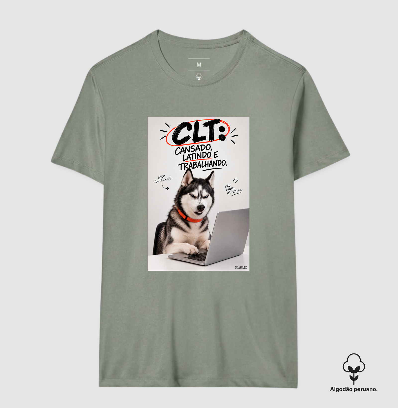 🐺💻 CLT — Cansado, Latindo e Trabalhando! 🐾😂 Husky - Imagem 5