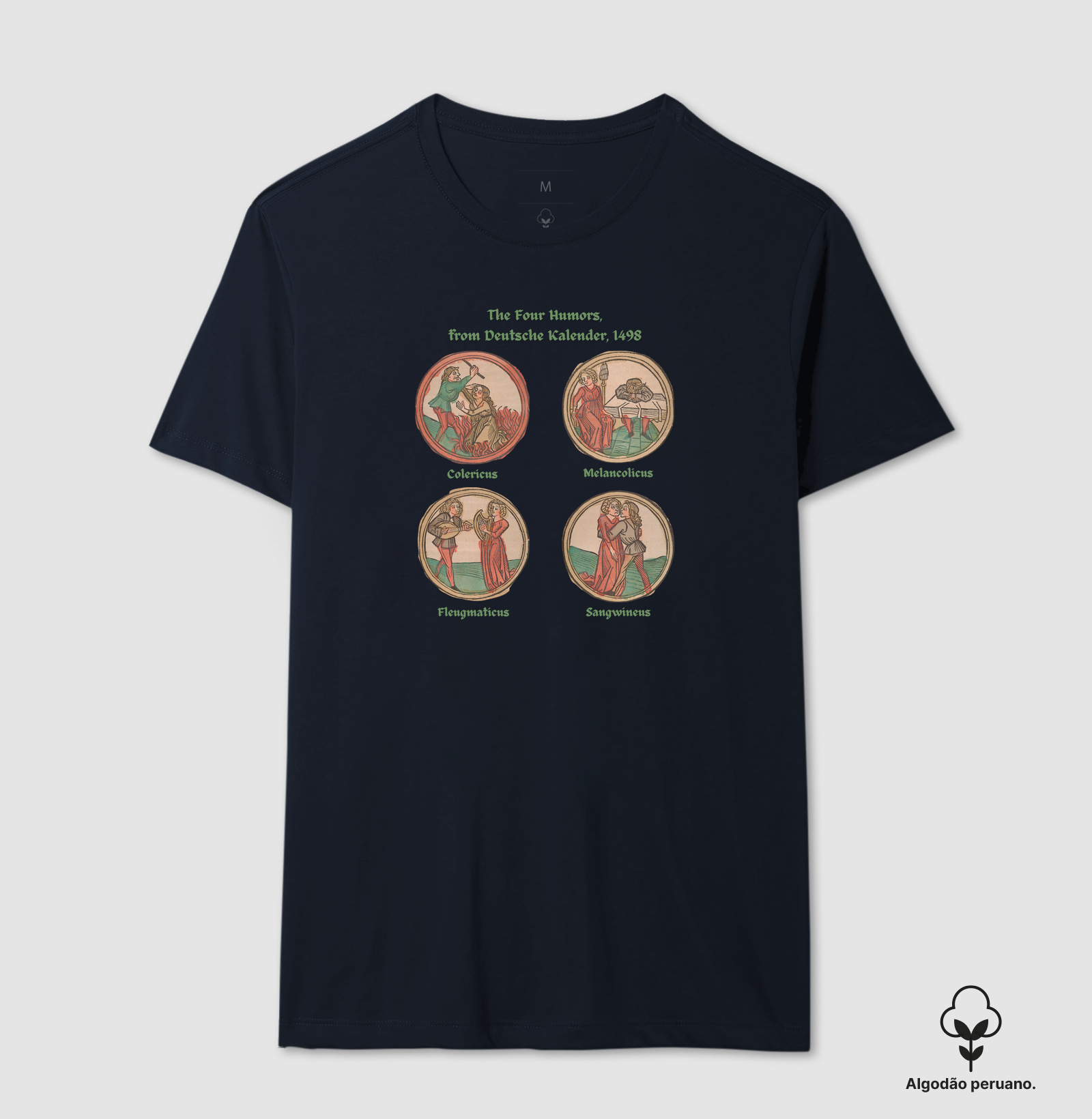 Camiseta de Algodão Peruano A Ciência dos Humores: Medicina Medieval - Imagem 7