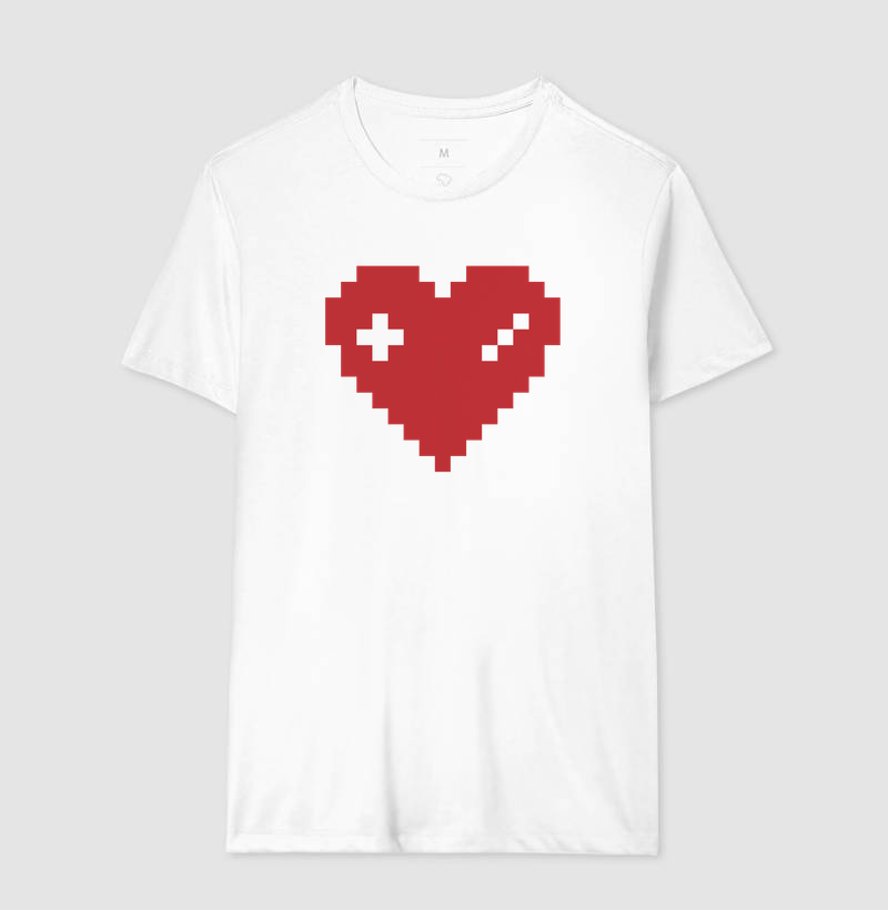 Camiseta Coração Gamer - Imagem 4