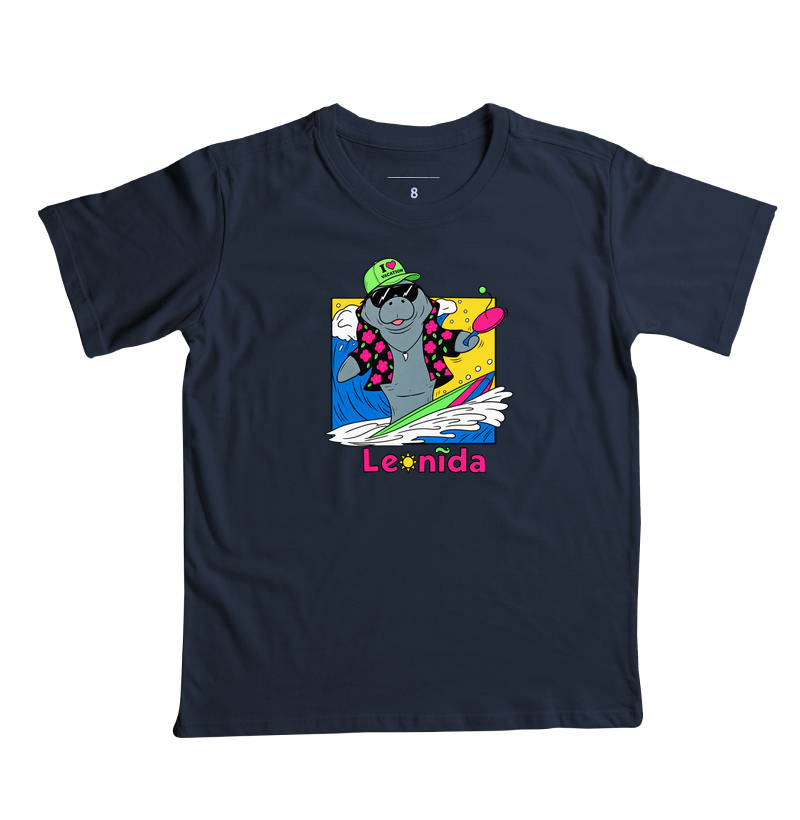 Camiseta Infantil GTA 6 Jason – Leonida Surf com Peixe Boi / Manatee - Imagem 4