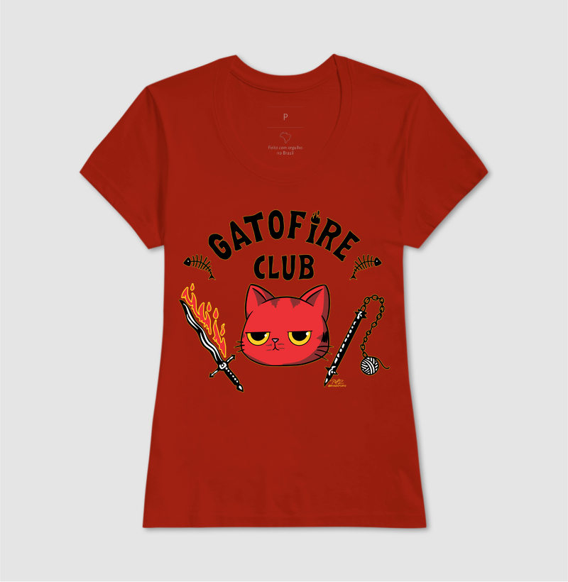 Camiseta Gato Sincero GatoFire Club - Imagem 11