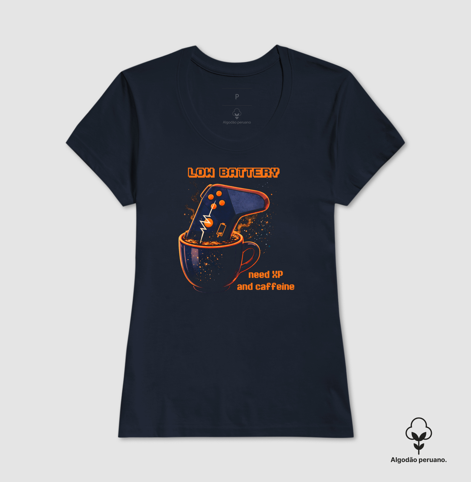 Camiseta - "Low Battery" - Imagem 4