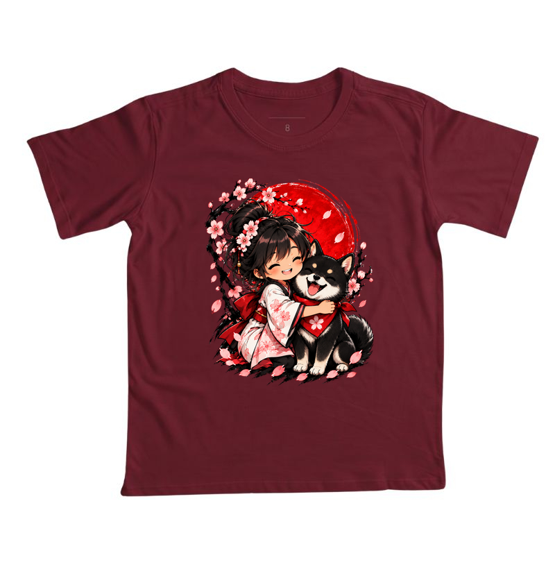 Sakura & Shiba — Amizade que Floresce (Preto) - Imagem 7